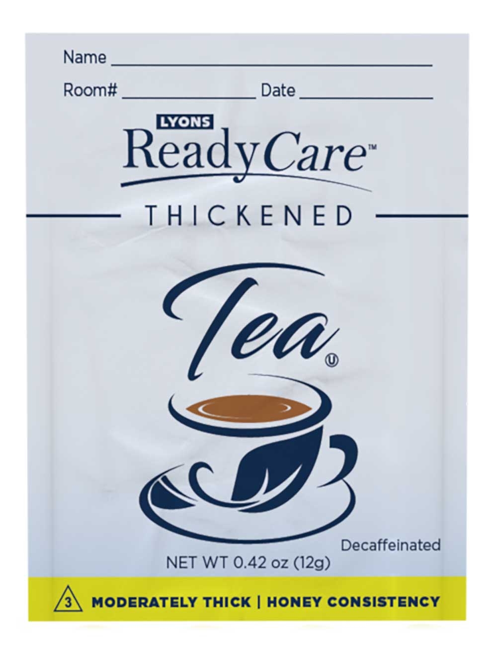Lyons ReadyCare Level 3 Honey Thickened Decaf Tea, 12 Gram -- 75 per case