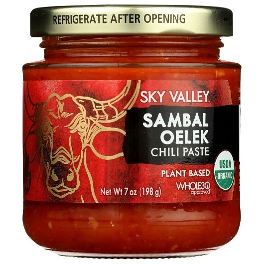 Sky Valley Organic Sambal Oelek Chili Paste, 7 Fluid Ounce -- 6 per case