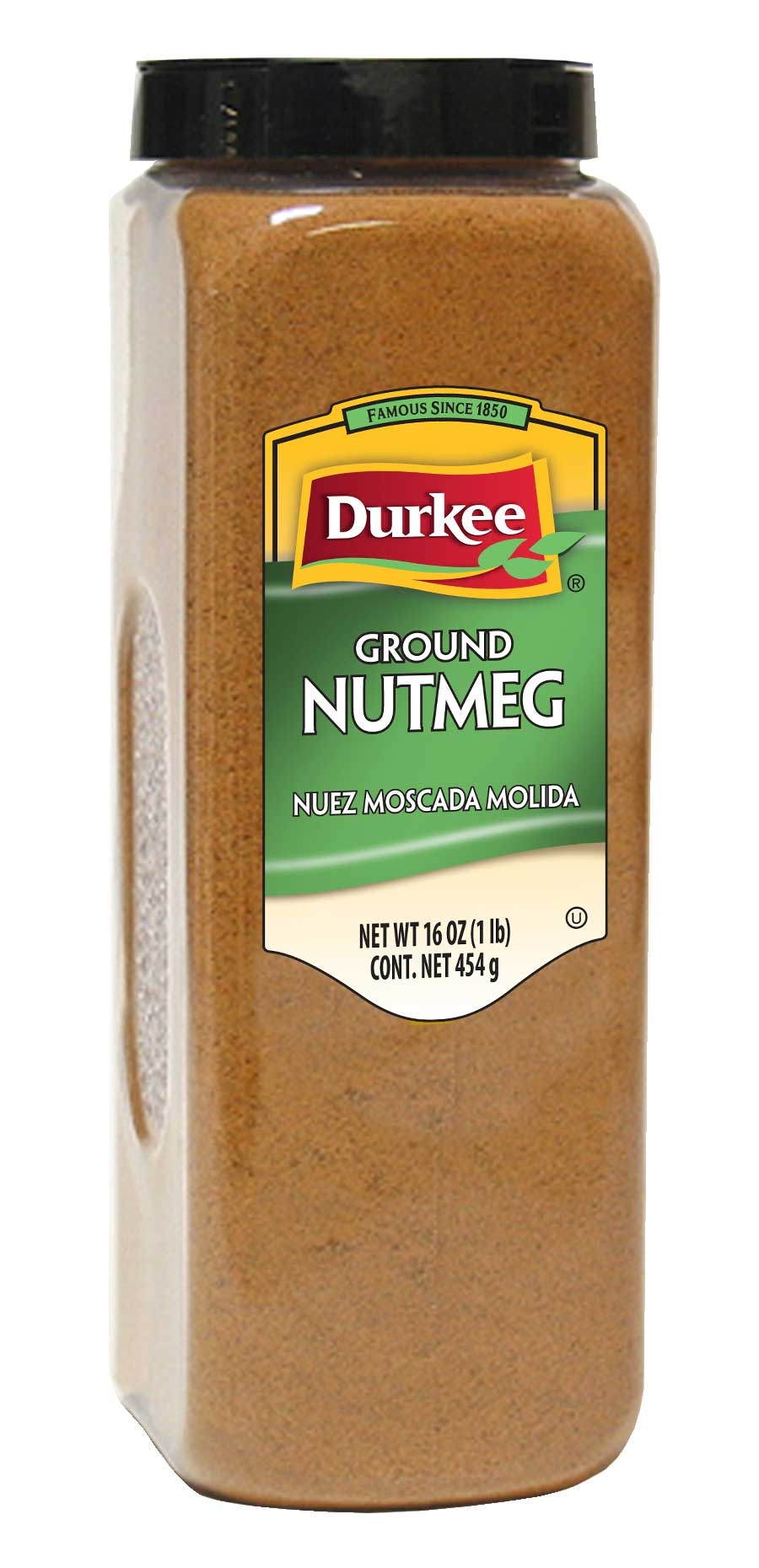 Durkee Ground Nutmeg - 16 oz. container, 6 per case