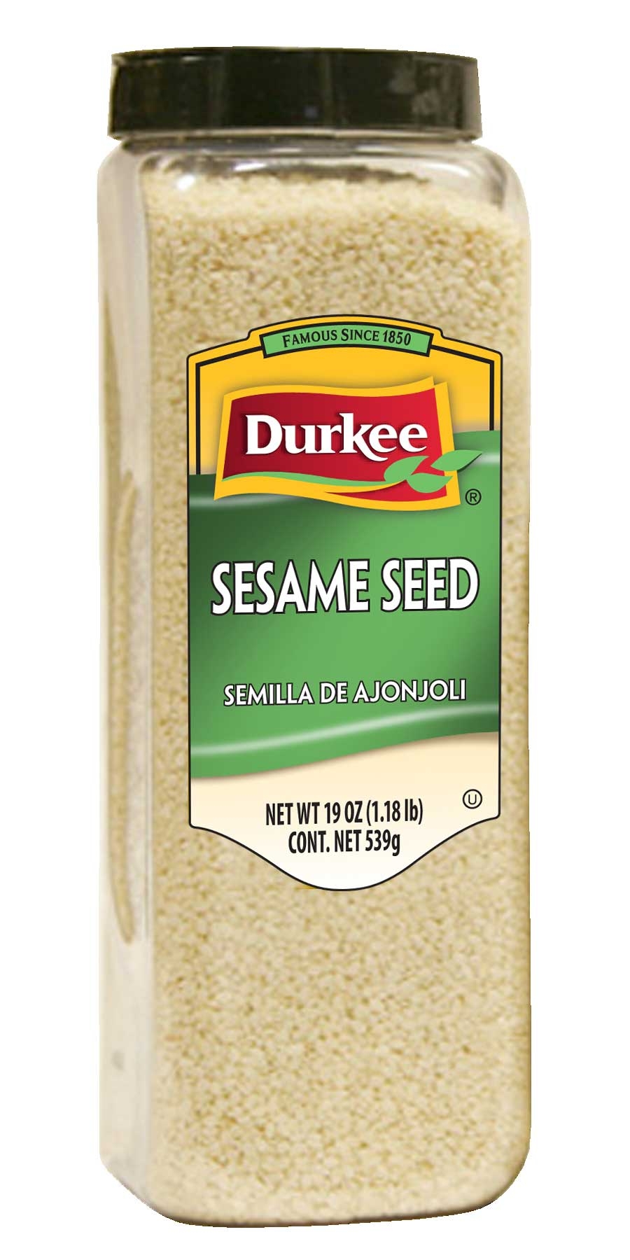 Durkee Sesame Seed - 19 oz. container, 6 per case