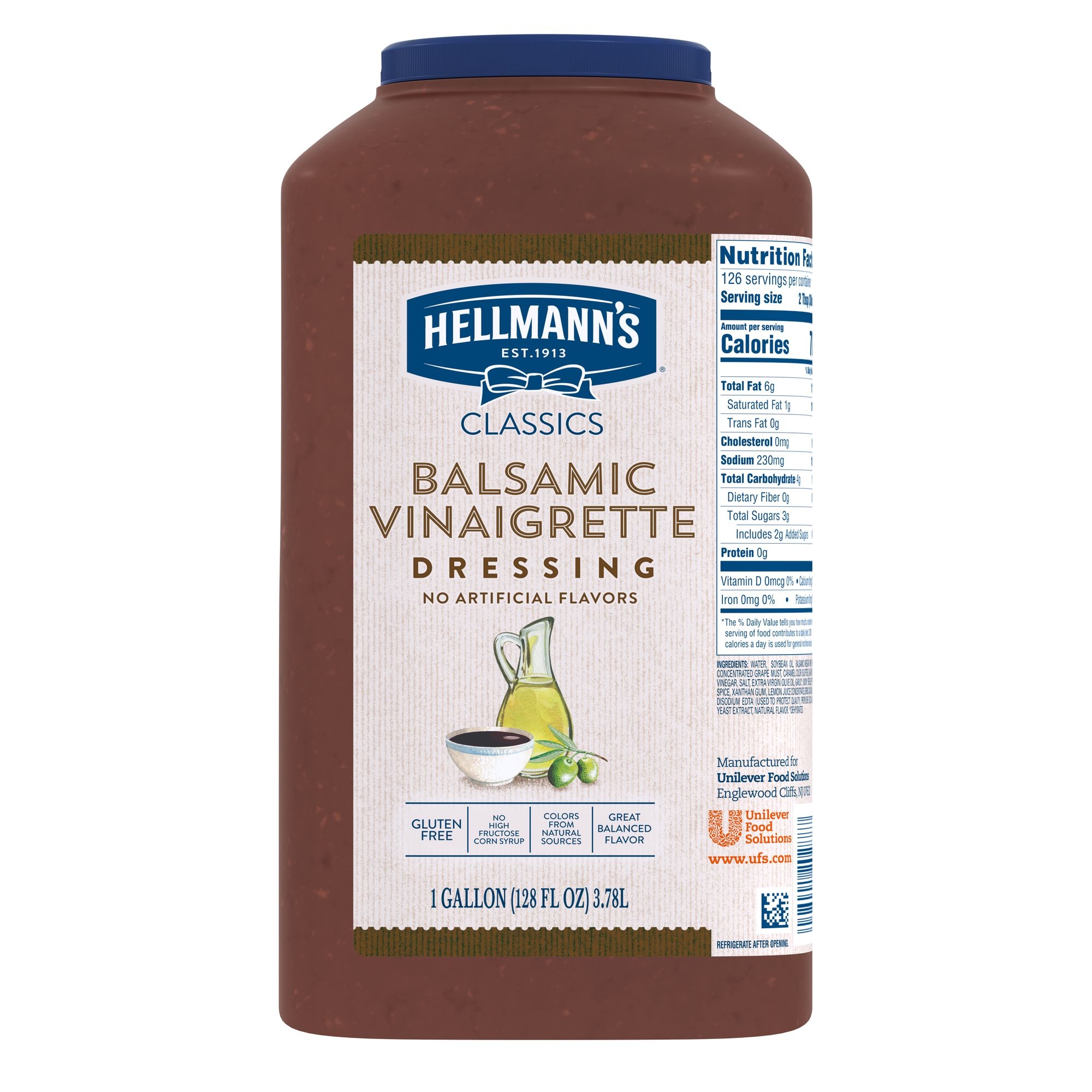 Hellmann's Classics Balsamic Vinaigrette Salad Dressing Jug, 1 gallon -- 4 per case