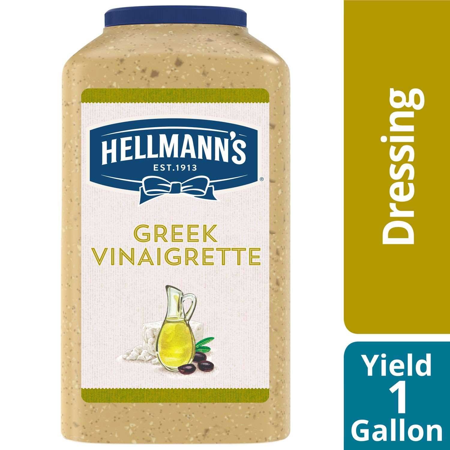 Hellmann's Greek Vinaigrette Salad Dressing Jug, 1 gallon -- 4 per case