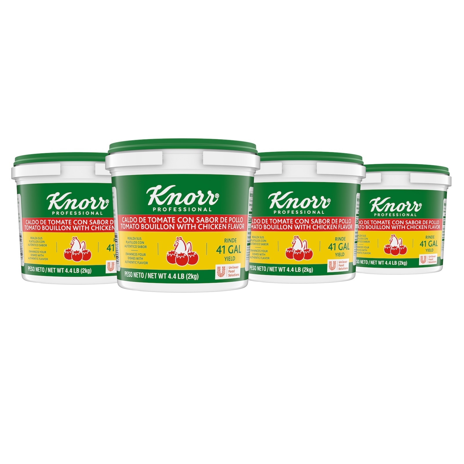 Knorr Professional Base Caldo de Tomate Tomato with Chicken Bouillon Base, 4.4 pound -- 4 per case
