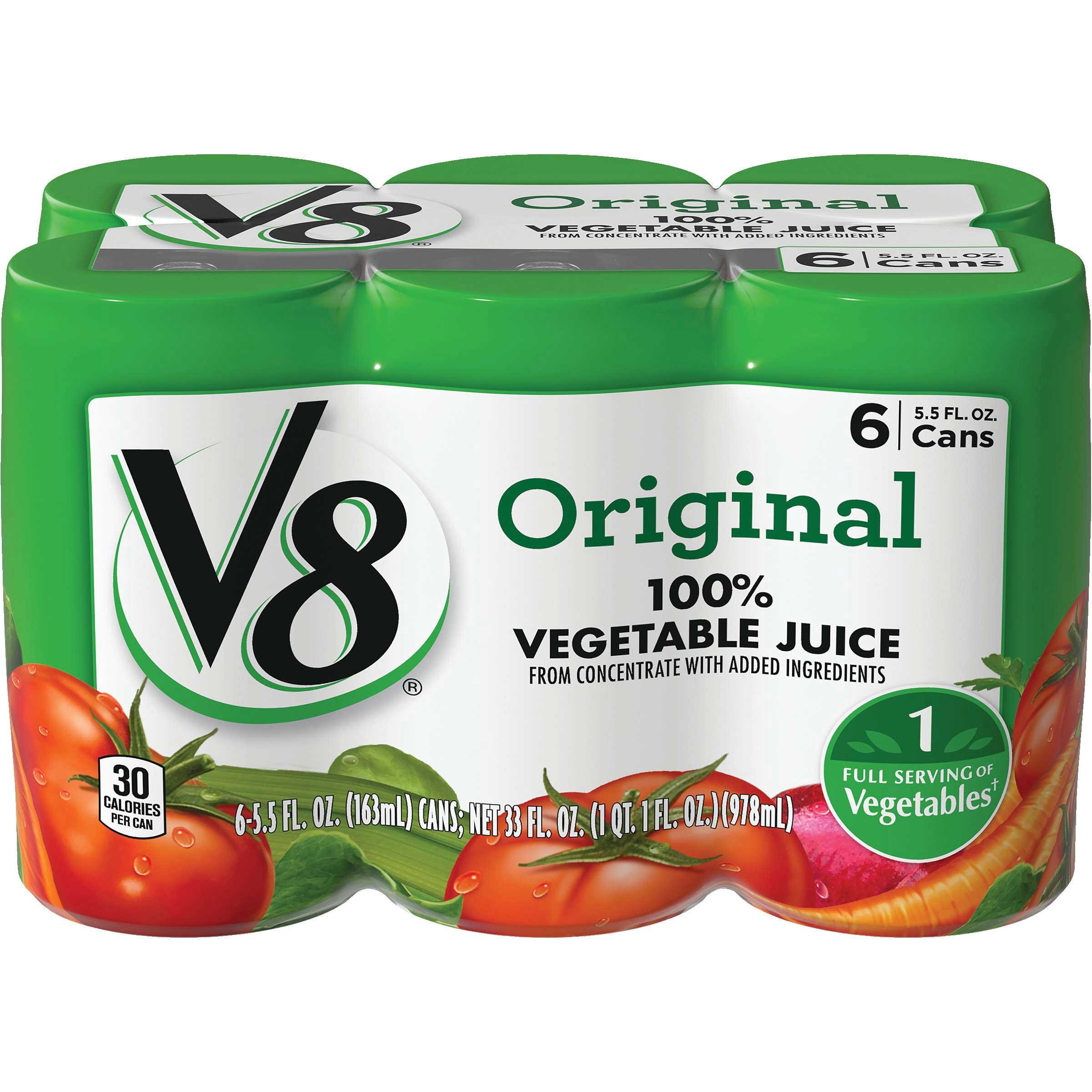 V8 Original 100 Percent Vegetable Juice, 5.5 Ounce -- 48 per case