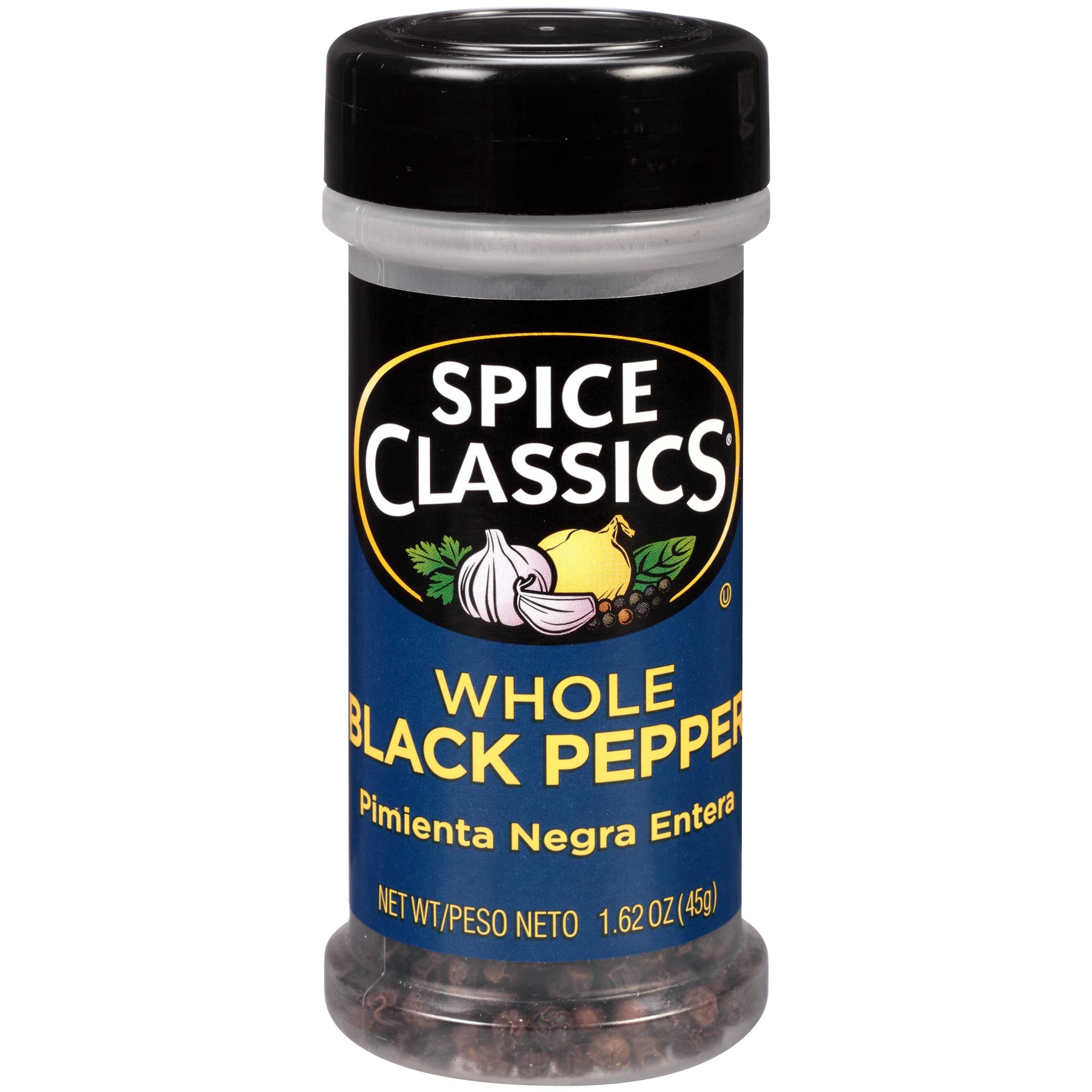 Spice Classics Black Whole Pepper, 1.62 Ounce -- 12 per case.