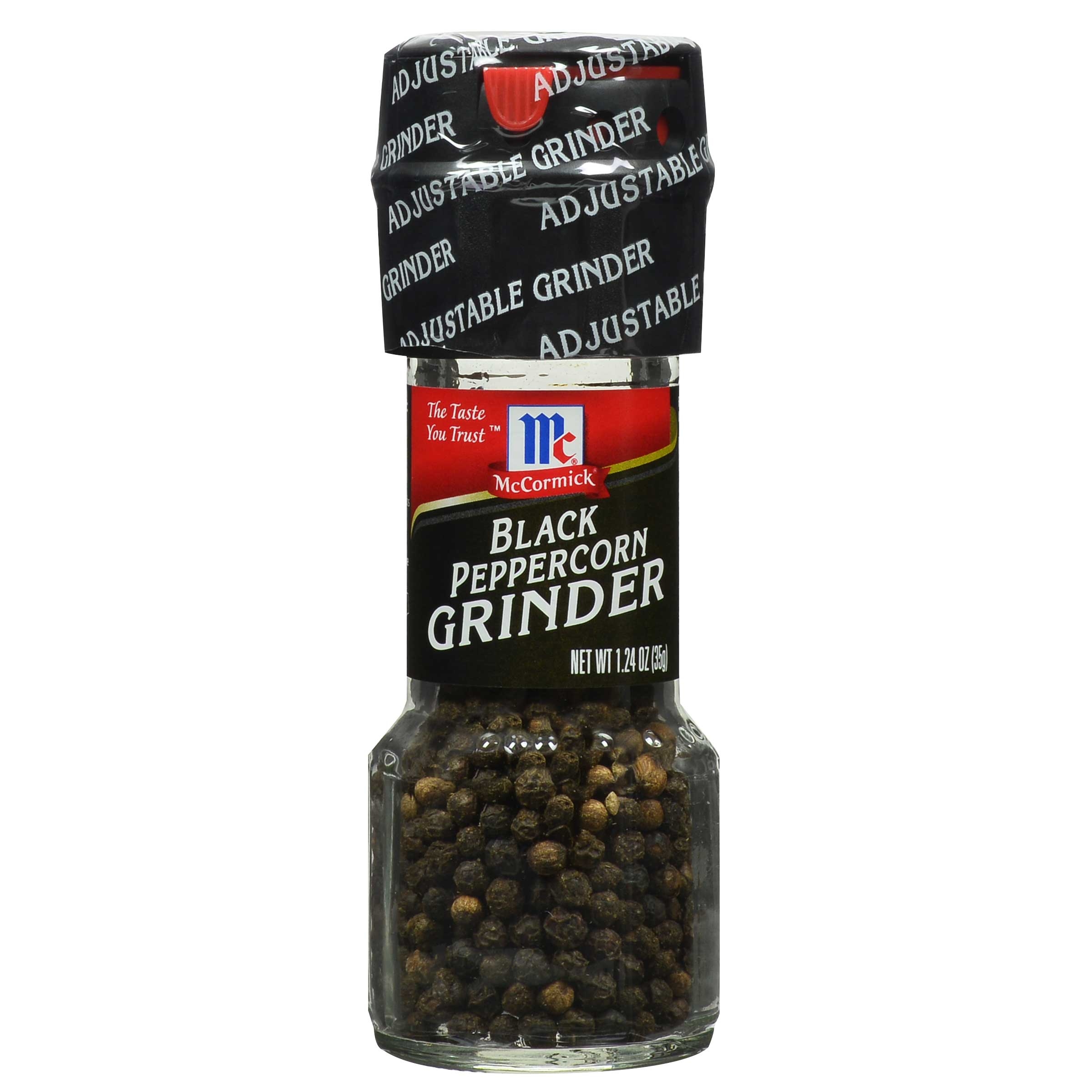 McCormick Culinary Black Peppercorn Grinder, 1.24 Ounce -- 36 per case