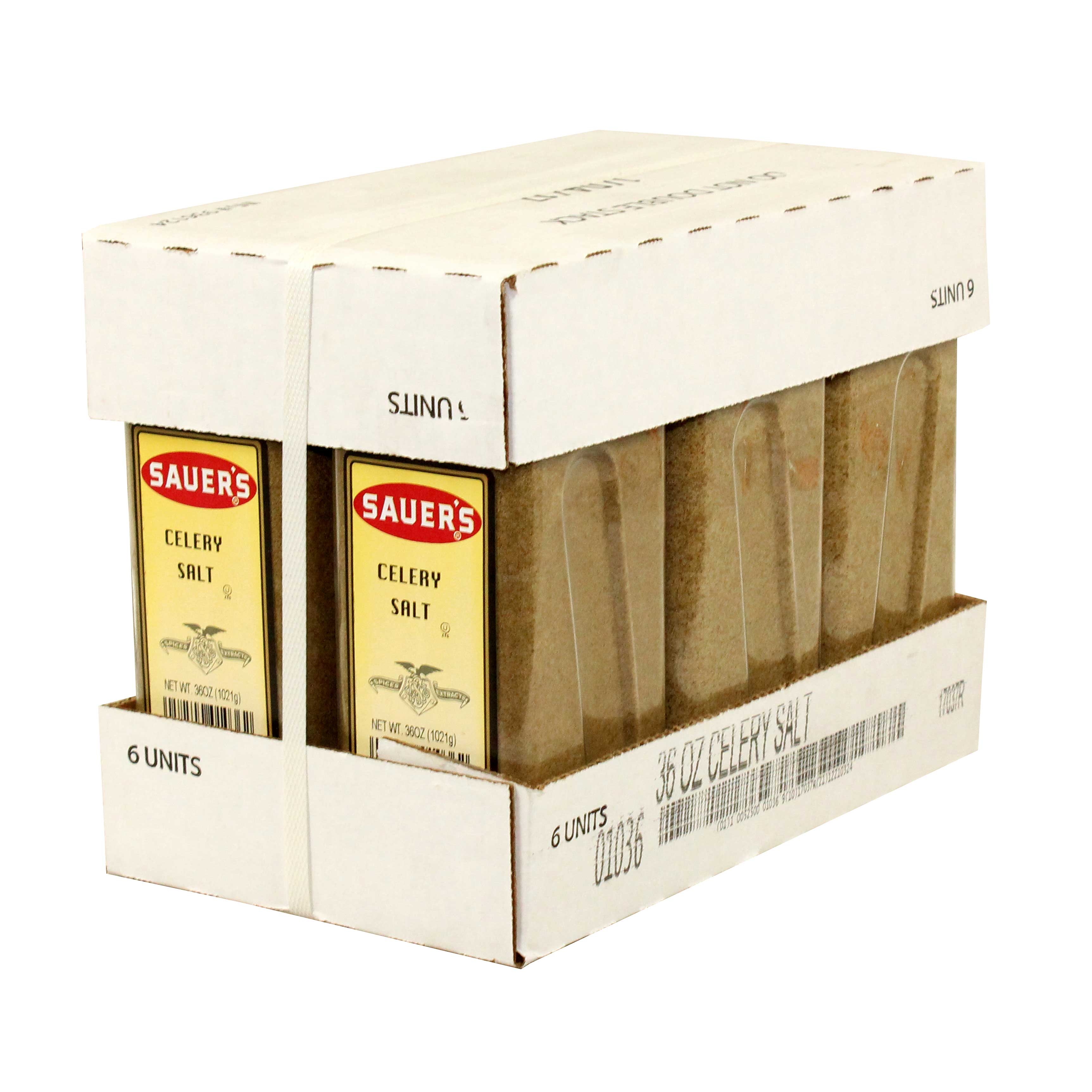 C.F. Sauer Foods Celery Salt, 36 Ounce -- 6 per case.
