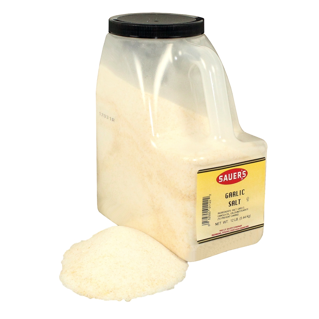 C.F. Sauer Foods Garlic Salt, 12 Pound -- 3 per case.