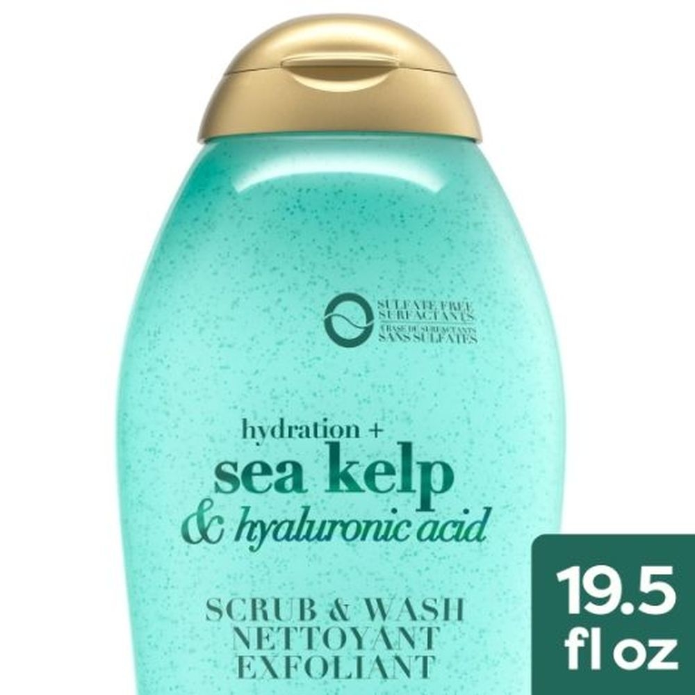 Ogx Sea Kelp Hyaluronic Acid Body Wash Scrub, 577 Milliliter -- 4 per case