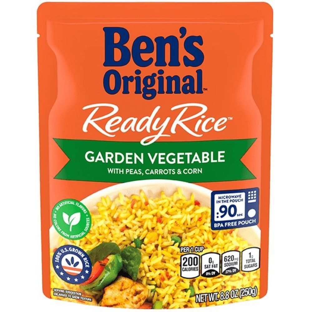 Ben's Original Ready Rice Garden Vegetable Rice, 8.8 Ounce -- 12 Per Case