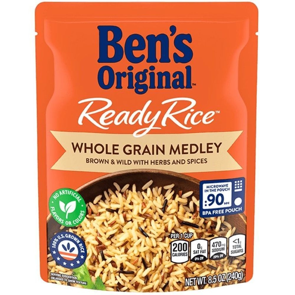 Ben's Original Ready Rice Whole Grain Medley Brown And Wild Rice, 8.5 Ounce -- 12 Per Case