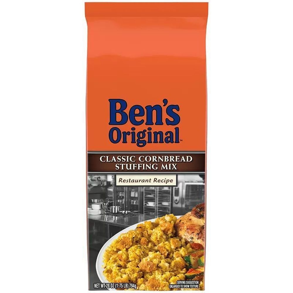 Bens Original Classic Cornbread Stuffing Mix, 56 Ounce -- 6 per case