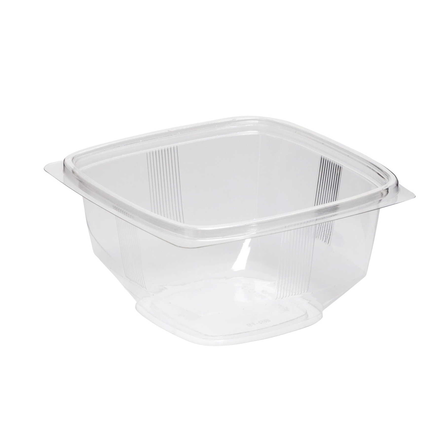 WNA Par Pack PETE Thermoform Clear Small Square Bowl, 16 Ounce -- 500 per case.