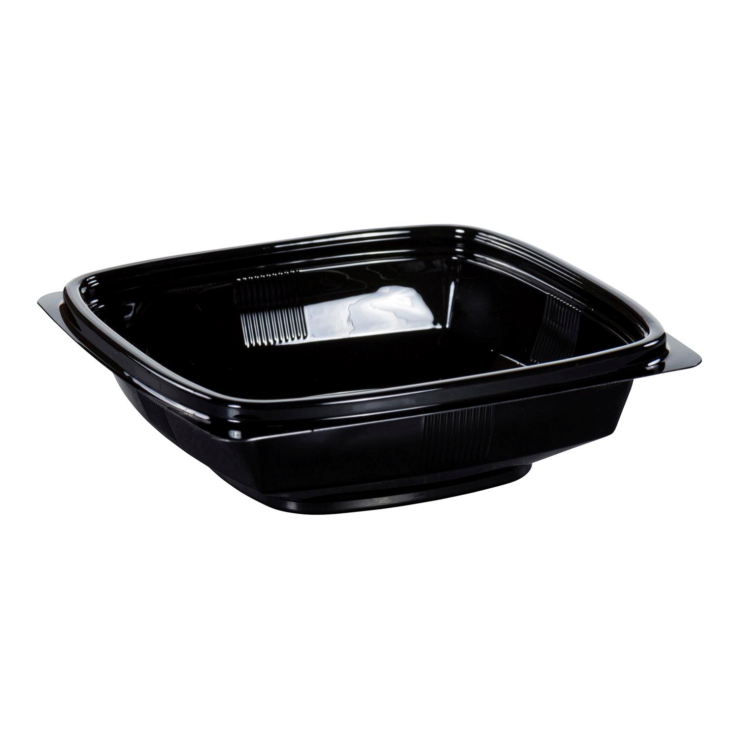 WNA Par Pack PETE Black Small Square Bowl, 8 Ounce -- 500 per case.