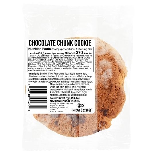 English Bay Bakery Individually Wrapped Chocolate Chunk Cookies, 36 count