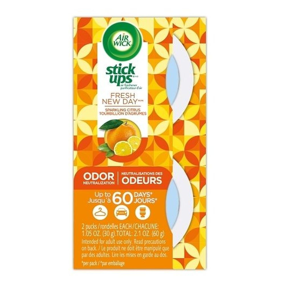 Airwick Sparkling Citrus Stick Up Air Freshener, 12 count