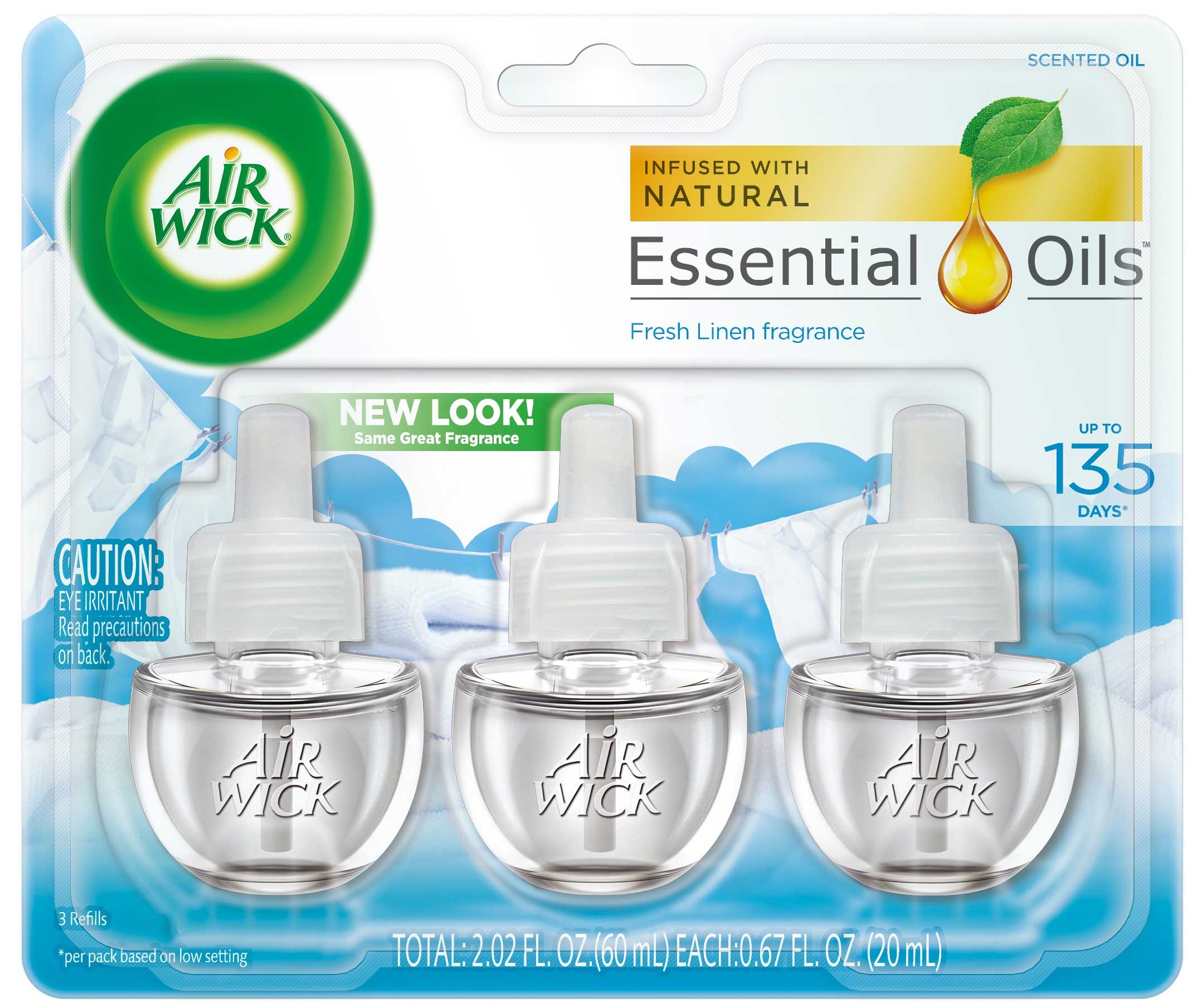 Airwick Snuggle Fresh Linen Scented Oil Refill, 2.02 Fluid Ounce -- 6 per case