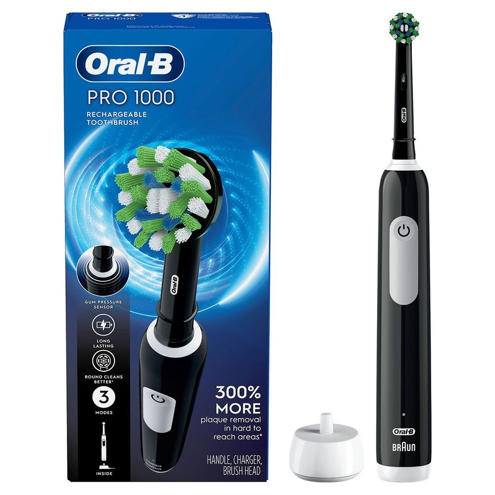 Oral B Black Rechargeable Toothbrush -- 3 per case