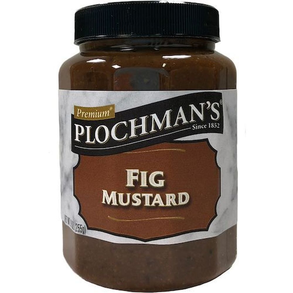 Plochmans Fig Mustard, 9 Ounce Jar -- 6 per case