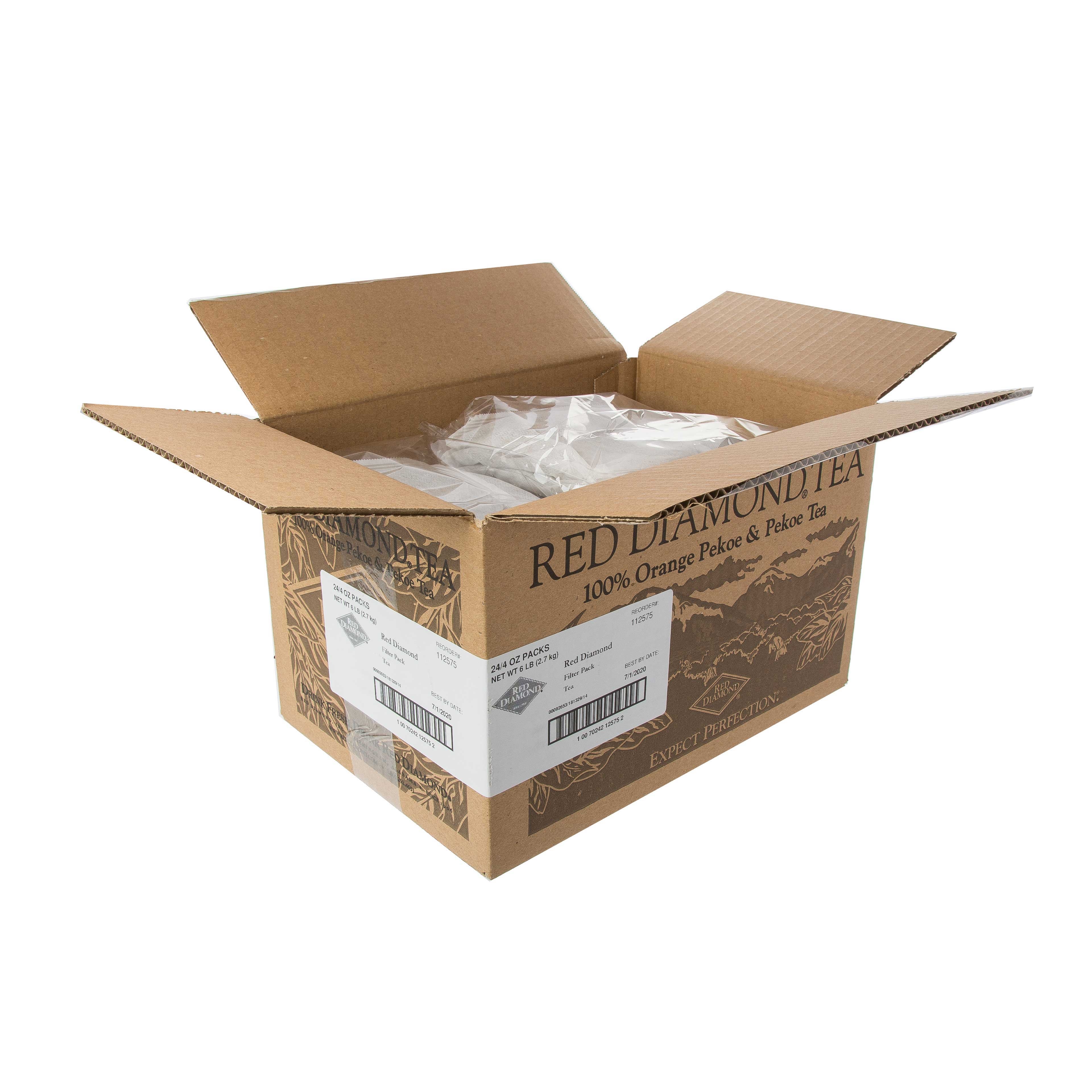 Red Diamond Filter Pack Iced Tea, 4 Ounce -- 24 per case.