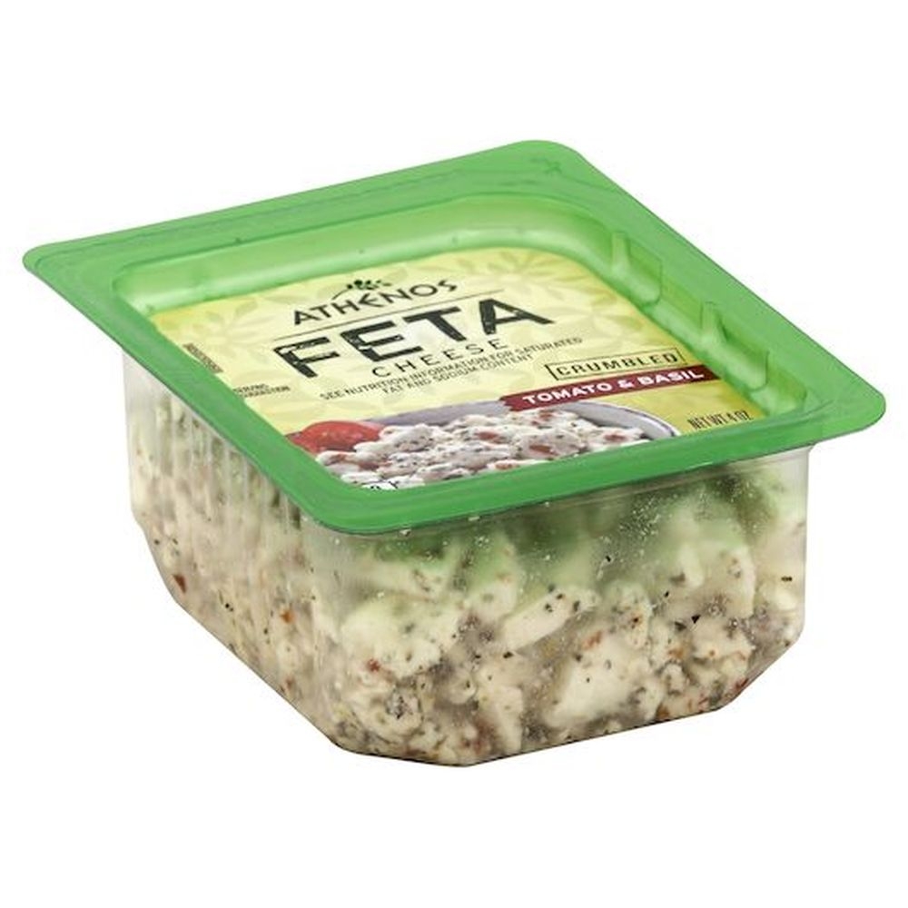 Athenos Crumbled Tomato and Basil Feta Cheese, 4 Ounce -- 12 per case
