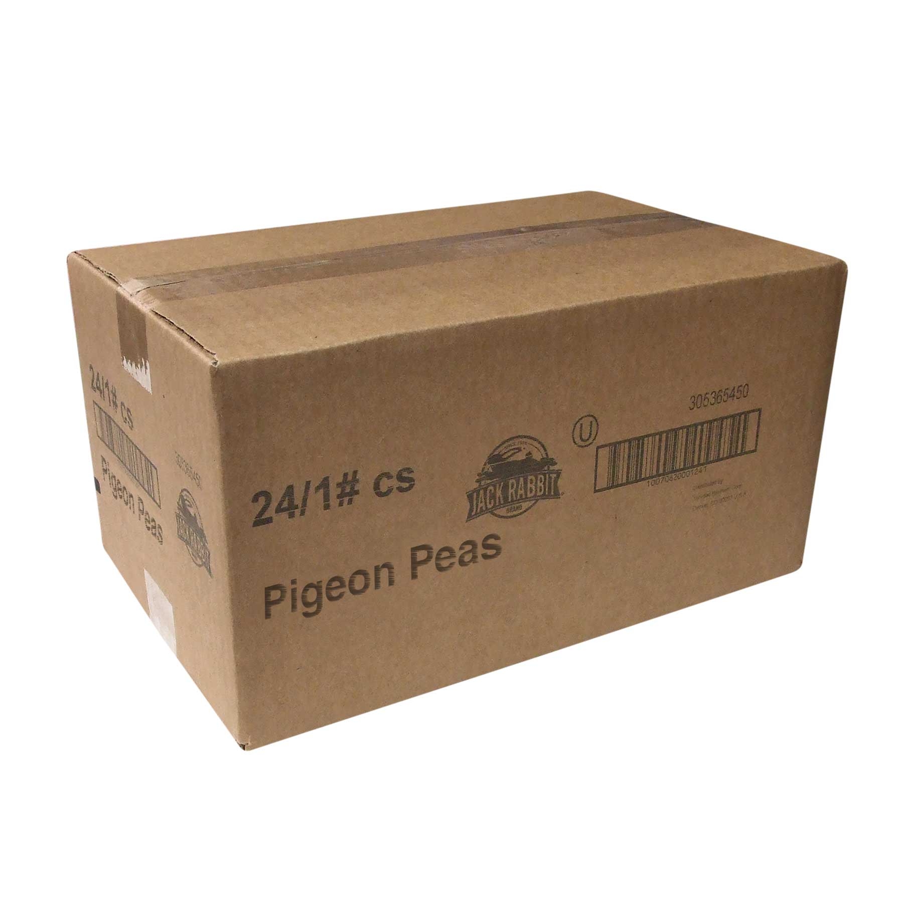 Jack Rabbit Pigeon Peas - 1 lb. bag,  24 bags per case