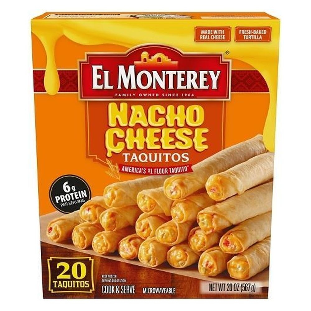El Monterey Nacho Cheese Flour Taquitos, 1.25 Pound -- 5 per case