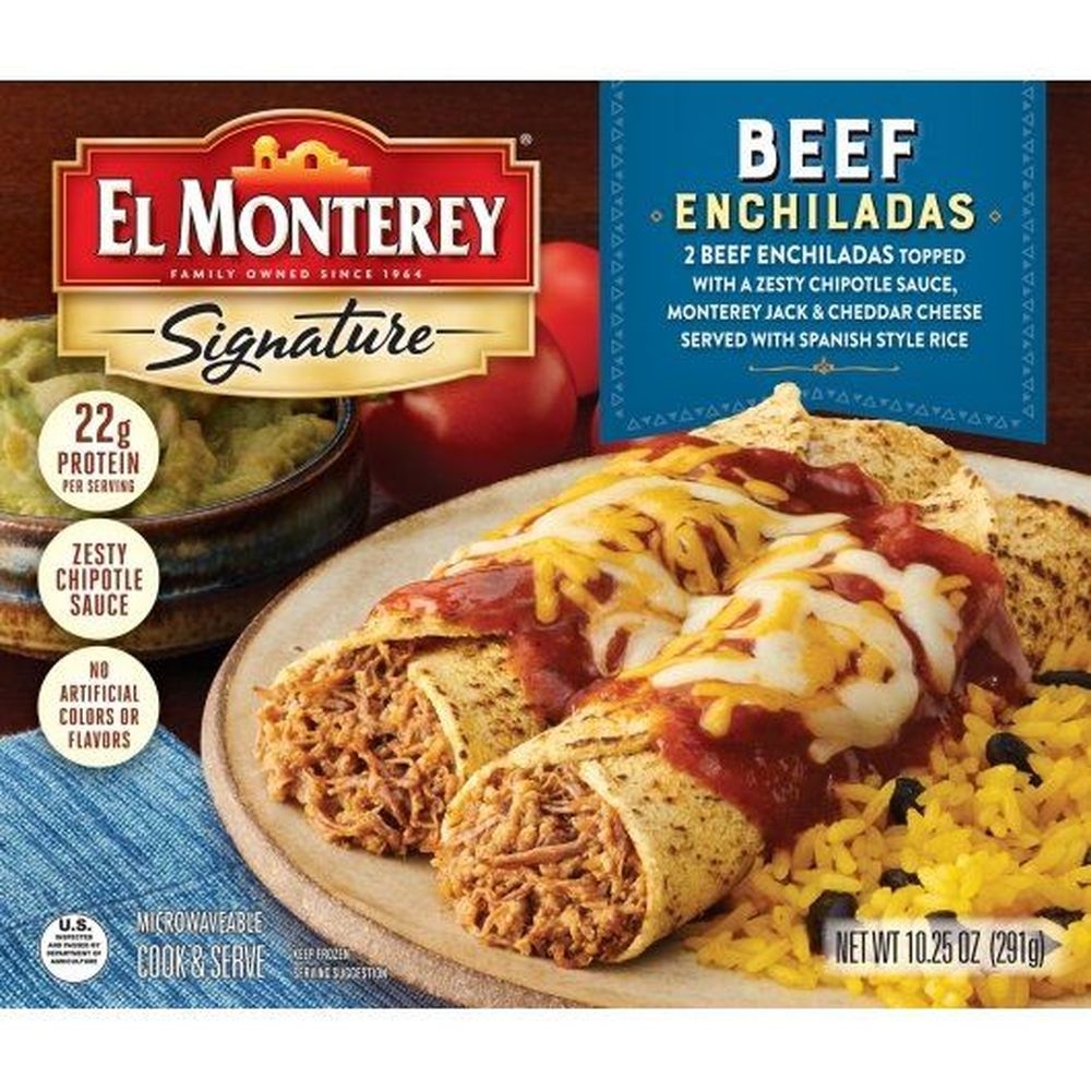 El Monterey Signature Beef Enchiladas, 10.25 Ounce -- 8 per case