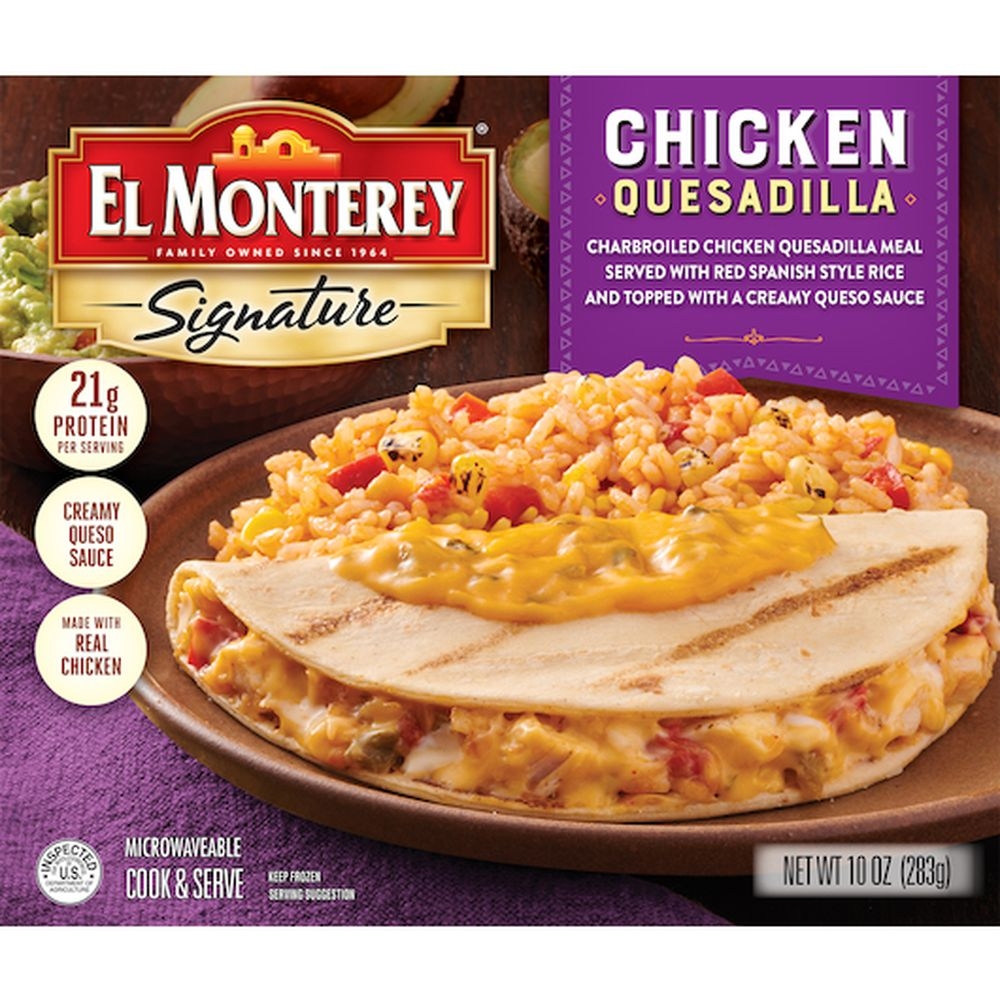 El Monterey Chicken Quesadilla - Single Serve Meal, 10 Ounce -- 8 per case