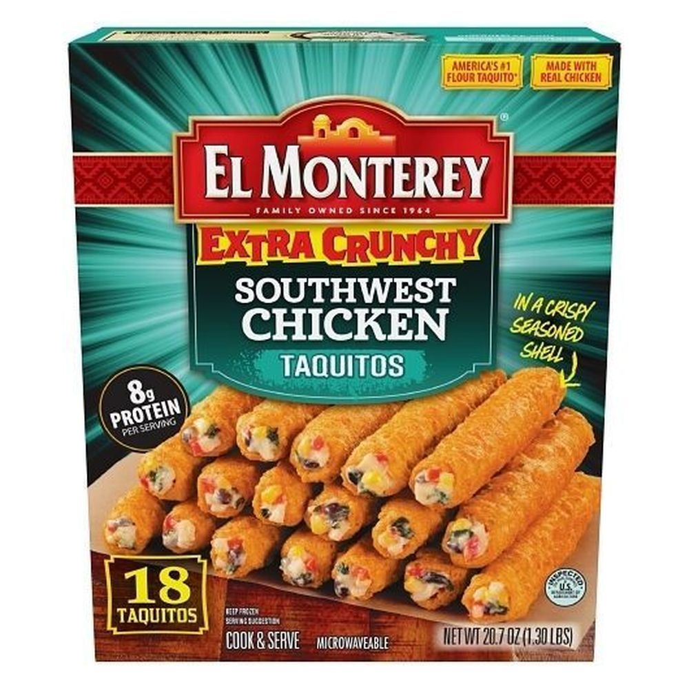 El Monterey Extra Crunchy Southwest Chicken Taquitos, 20.7 Ounce -- 5 per case