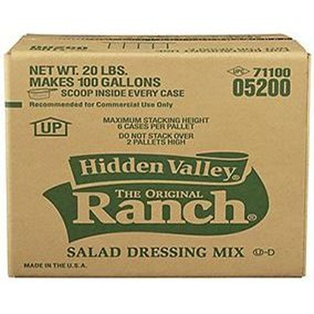 Hidden Valley Gluten Free Original Ranch Salad Dressing Mix, 20 Pound