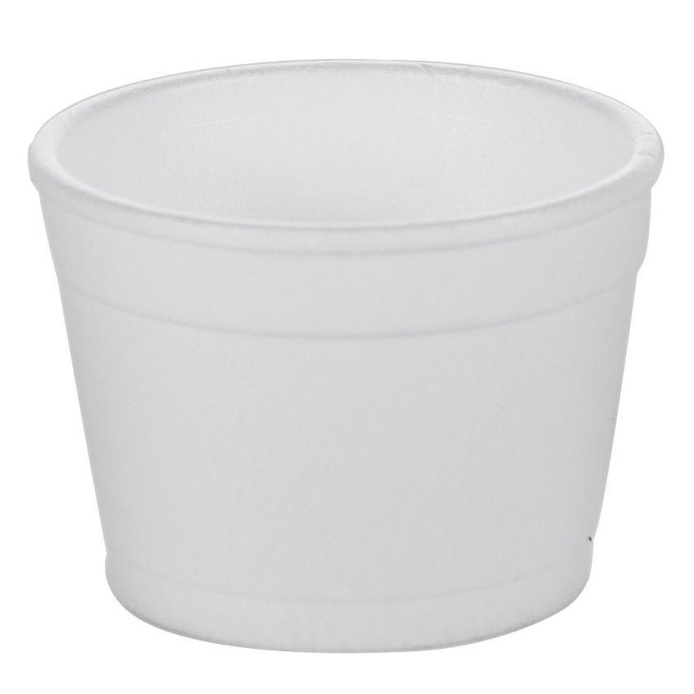 Wincup Vio F4 Hot or Cold White Food Container, 4 Ounce Capacity -- 1000 per case.