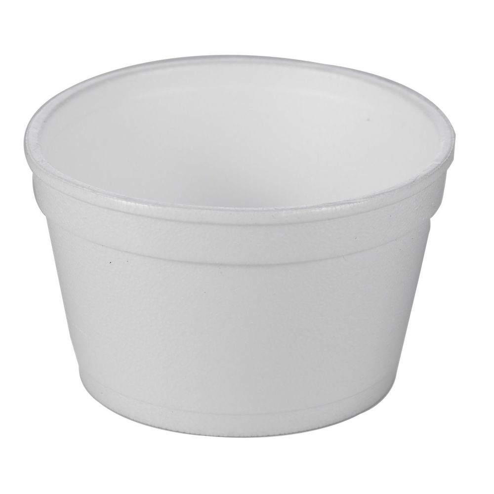 Wincup Vio F6 Hot or Cold White Food Container, 6 Ounce Capacity -- 1000 per case.