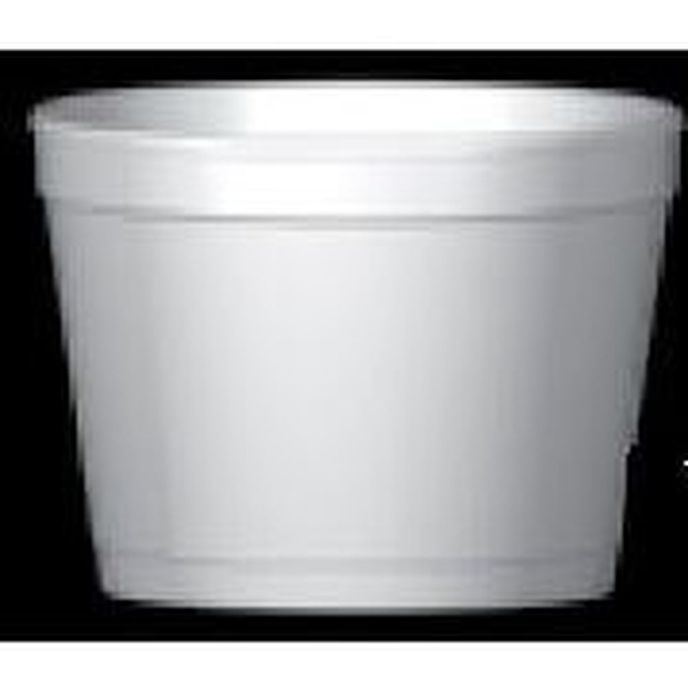 Wincup Vio F12 Hot or Cold White Food Container, 12 Ounce Capacity -- 500 per case.
