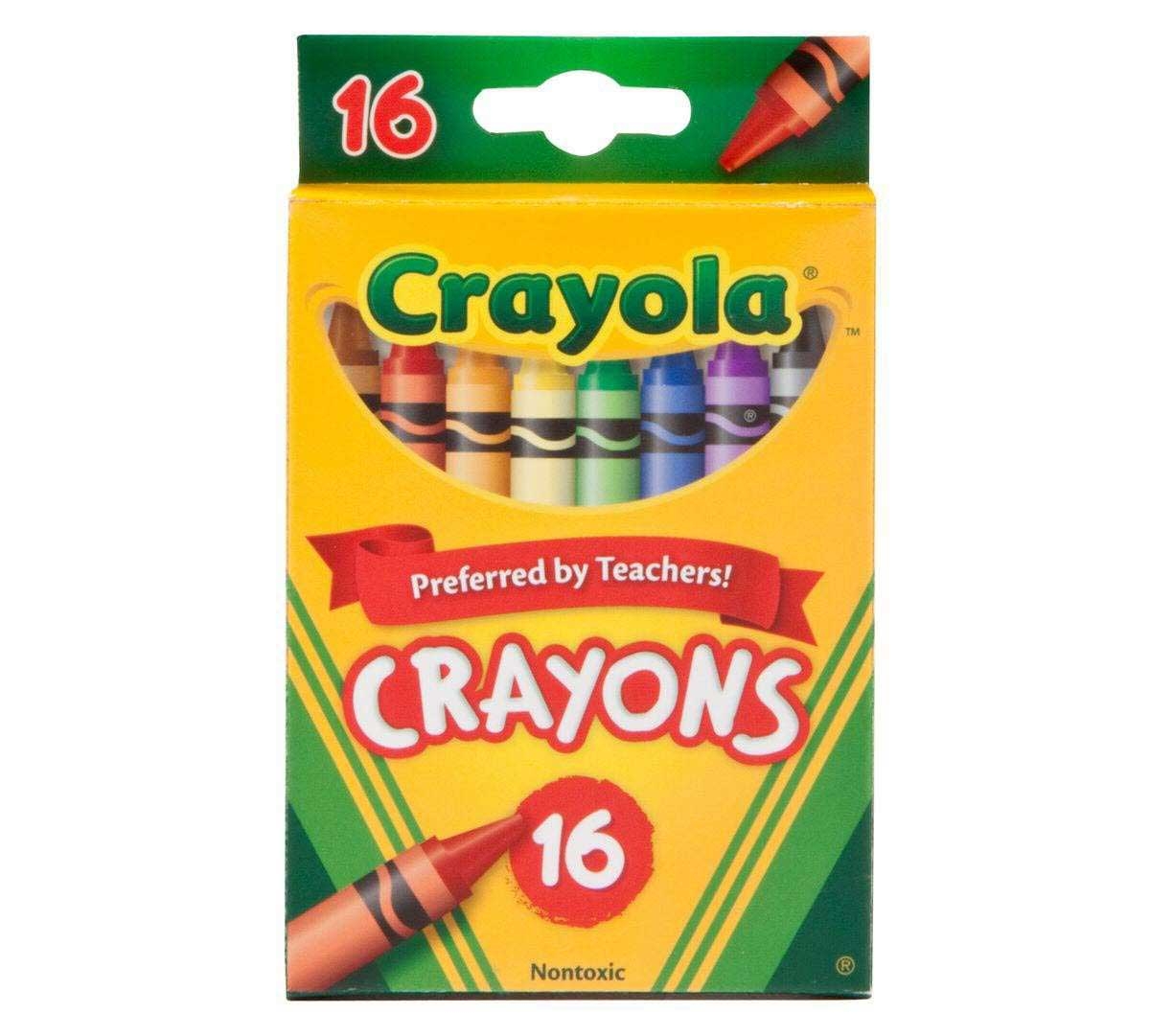 Crayola Peggable Tuck Box Crayons, 16 per pack 48 packs per case