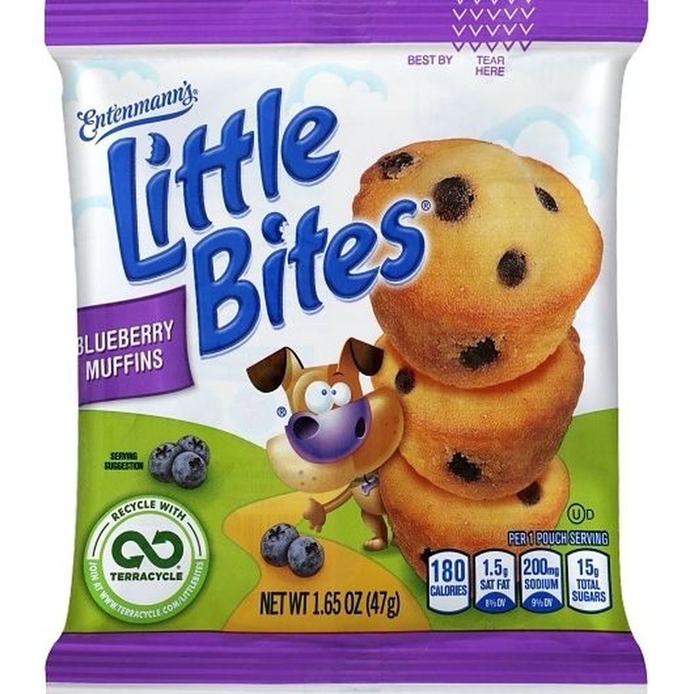 Entenmanns Little Bites Blueberry Muffin, 24 count -- 24 per case