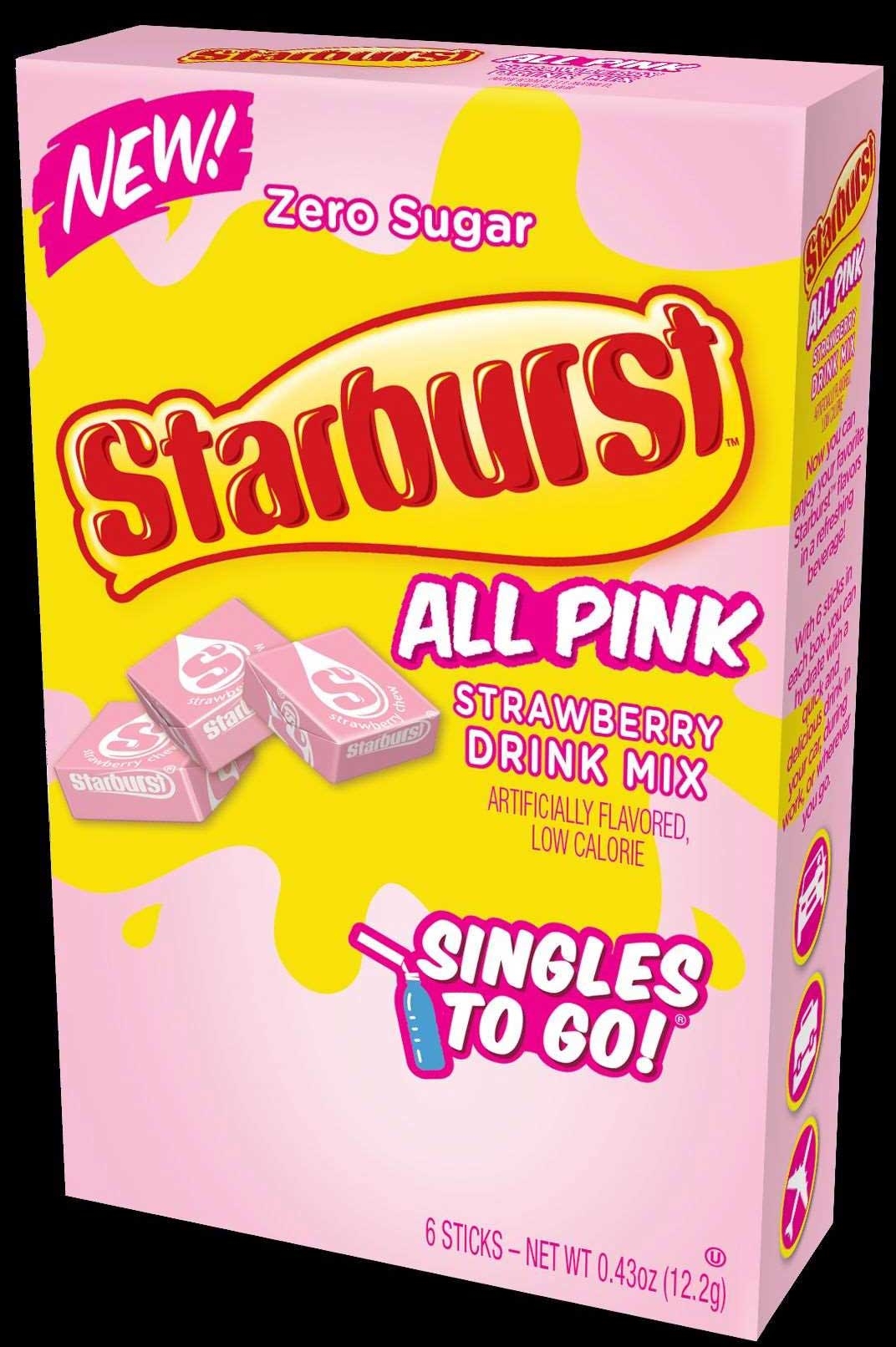 Starburst Singles To Go Powdered Strawberry Drink Mix, 0.43 Ounce -- 12 per case