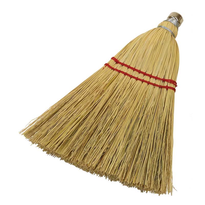 Broom, Professional Whisk 100 Percent Corn Straw Broom --- 12 Count