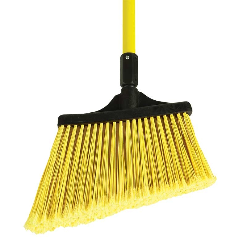 O Cedar MaxiSweep Angle Broom with Fiberglass Handle -- 4 per case.