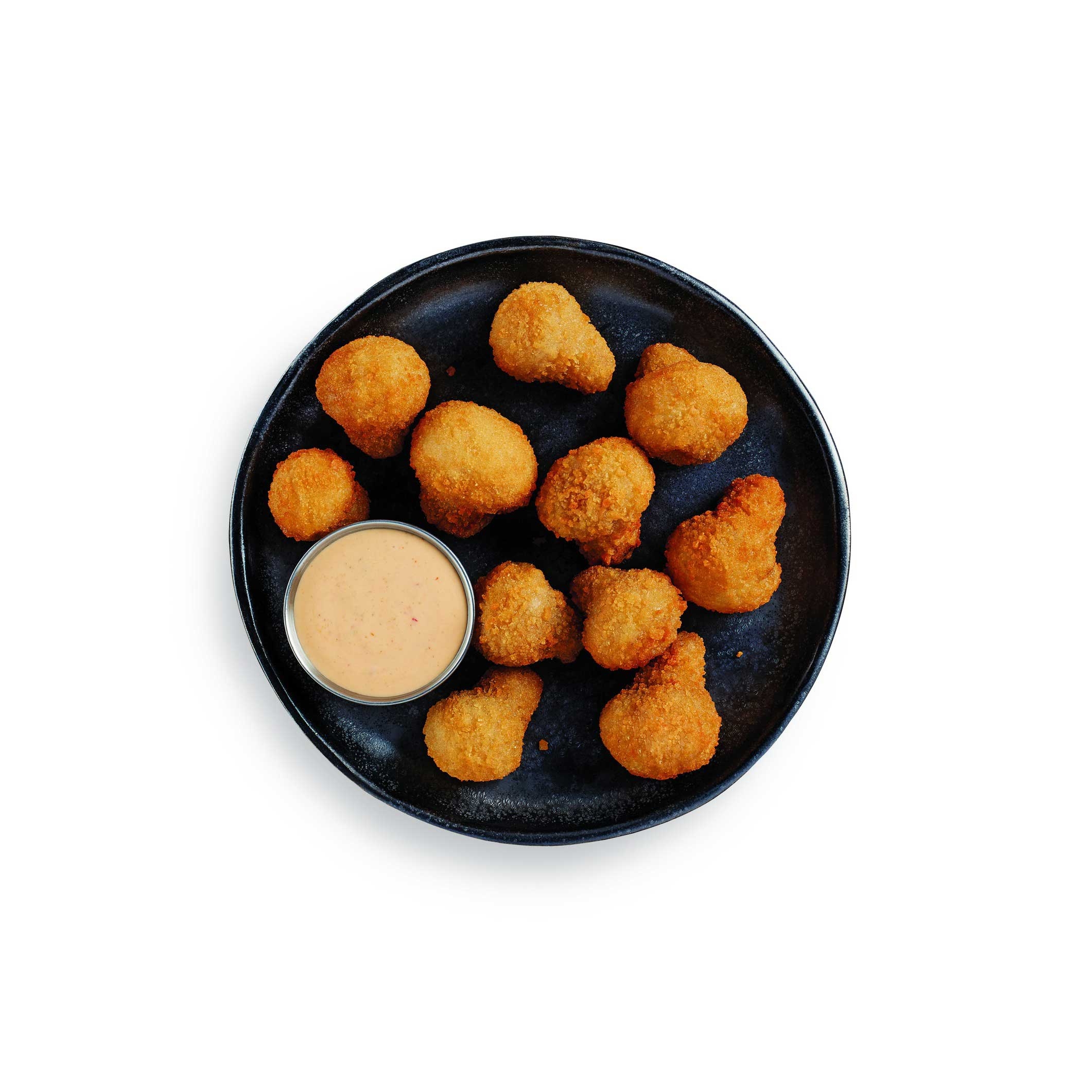 McCain Anchor Breaded Butter Mushroom - Appetizer, 2.5 Pound -- 6 per case.