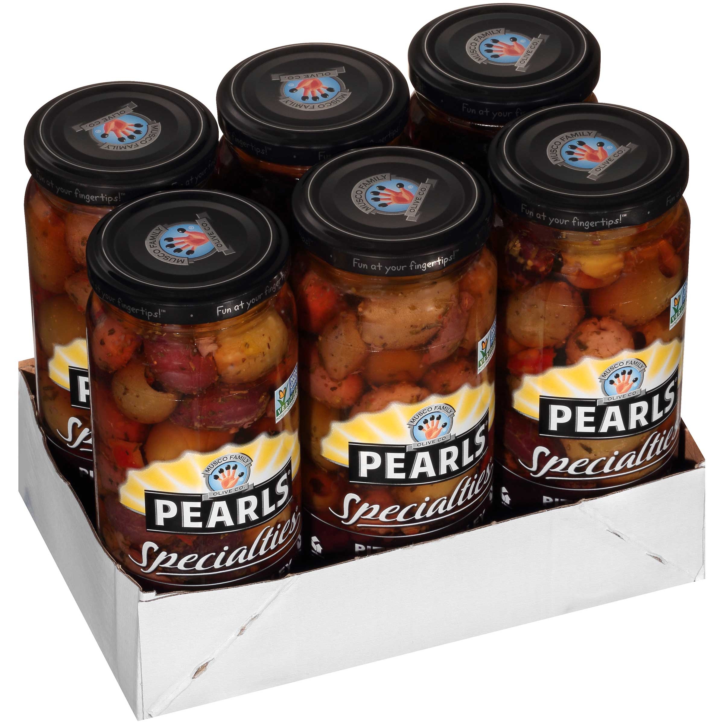 Pearls Specialties Greek Pitted Medley Olives, 6.3 Ounce -- 6 per case.