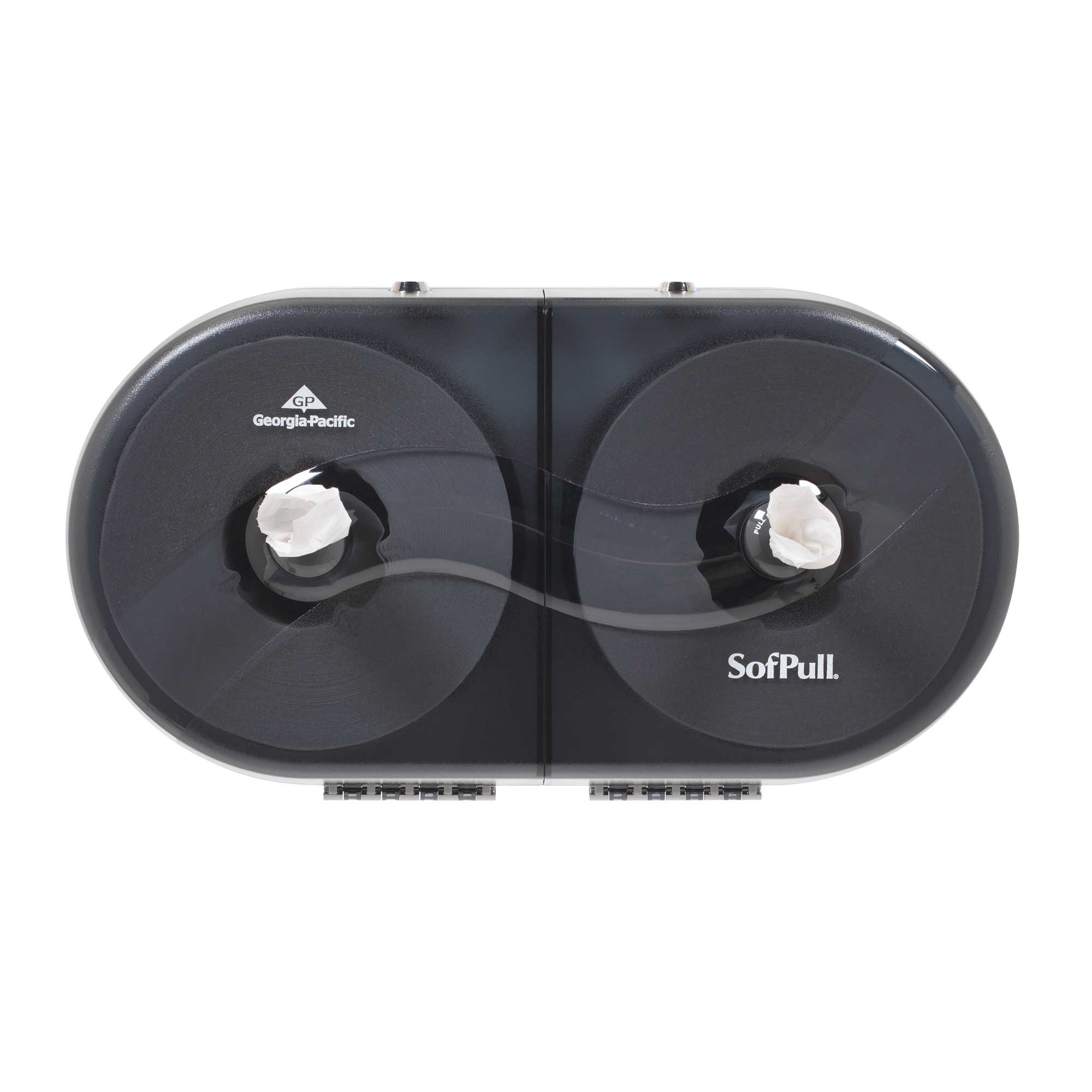SofPull Twin High Capacity Centerpull Bathroom Tissue Dispenser.