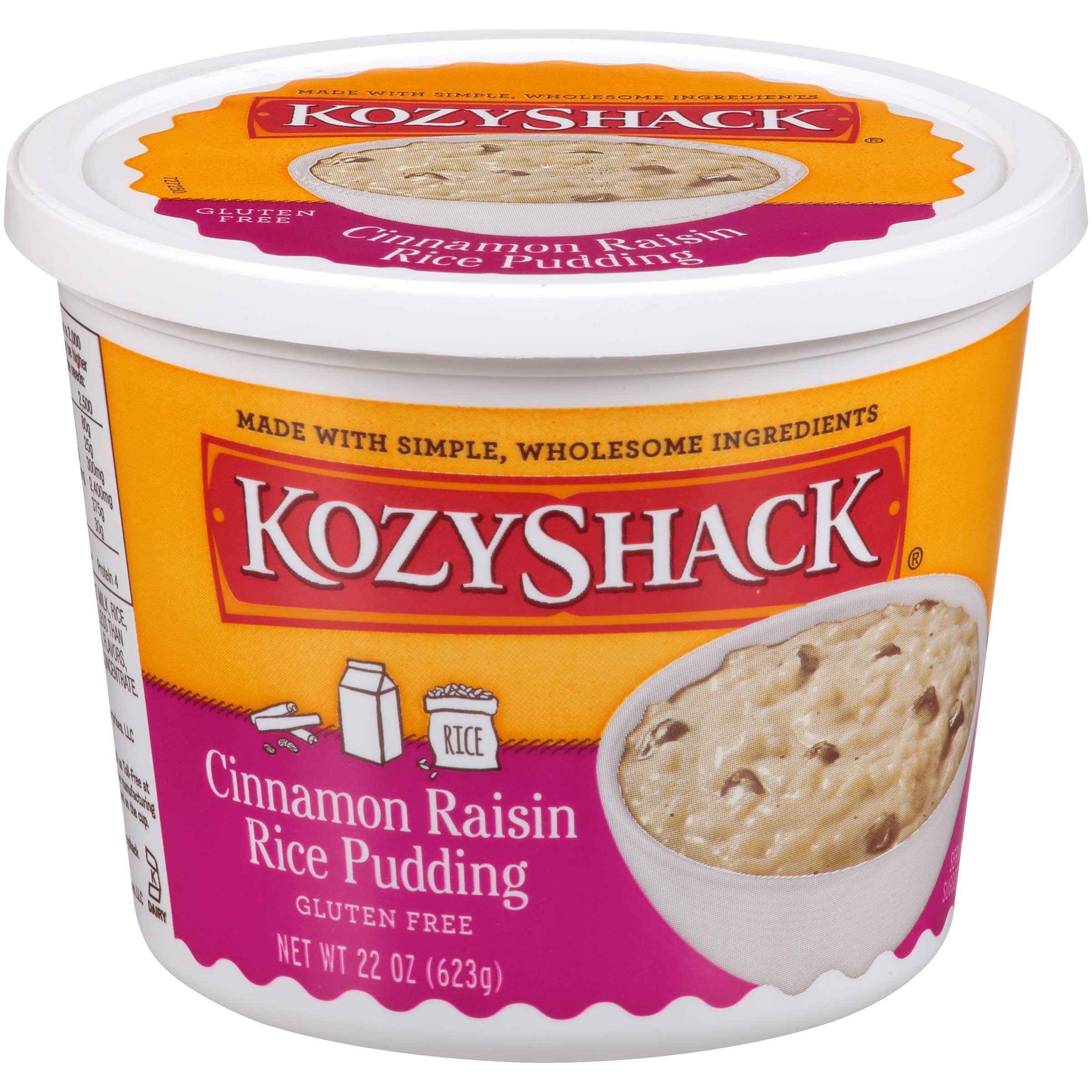 Kozy Shack Cinnamon Raisin Rice Pudding, 22 Ounce -- 6 per case