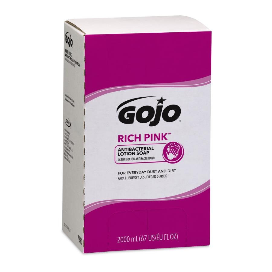 Bag In Box Gojo Rich Pink Lotion Soap 4 Count