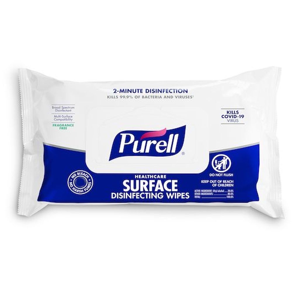 Purell Healthcare Surface Disinfecting Wipes, 12 count