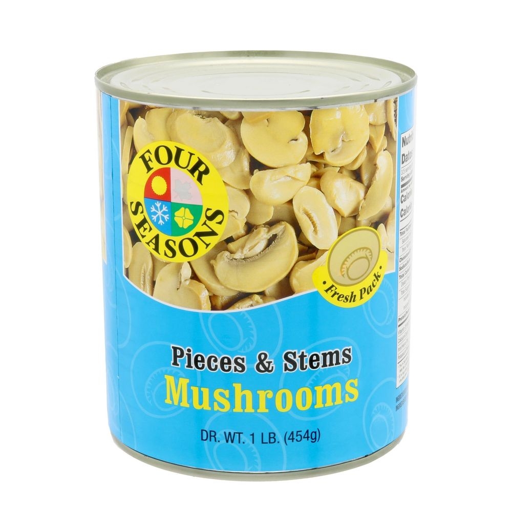 MW Polar Four Season Pieces and Stems Mushrooms, 16 Ounce -- 12 per case