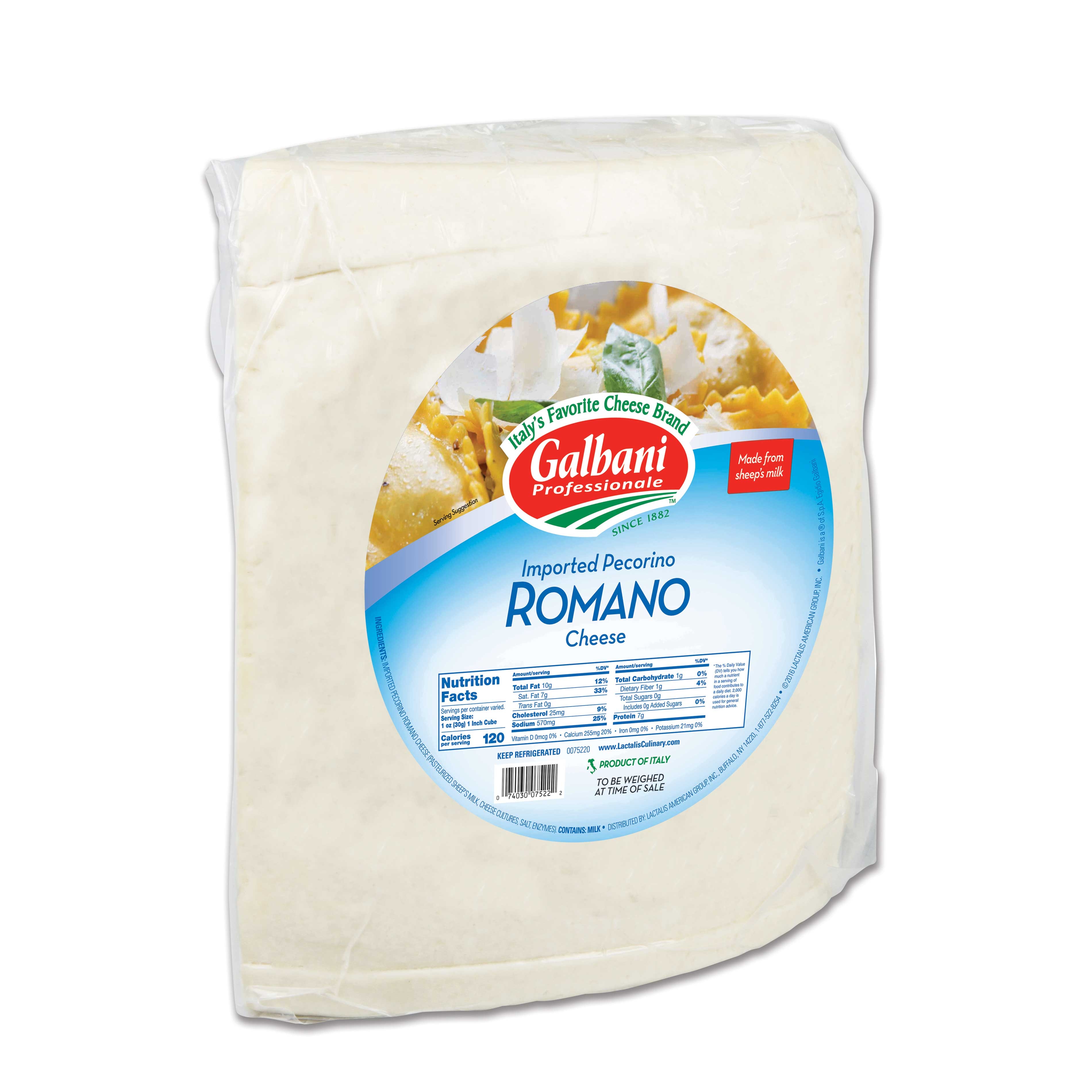 Galbani Professionale Imported Pecorino Quarter Wheel Romano Cheese, 13 Pound -- 4 per case