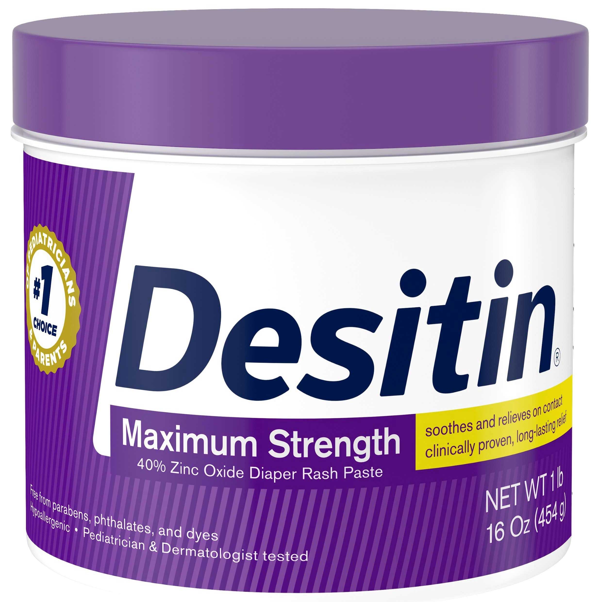 Pfizer Desitin Zinc Oxide Diaper Rash Ointment, 16 Ounce -- 12 per case