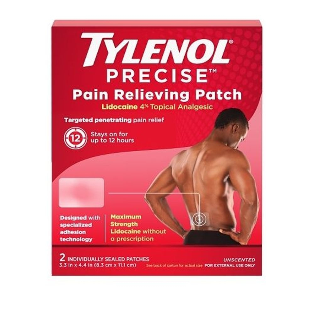 Tylenol Precise Pain Relieving Patch, 2 count -- 18 per case