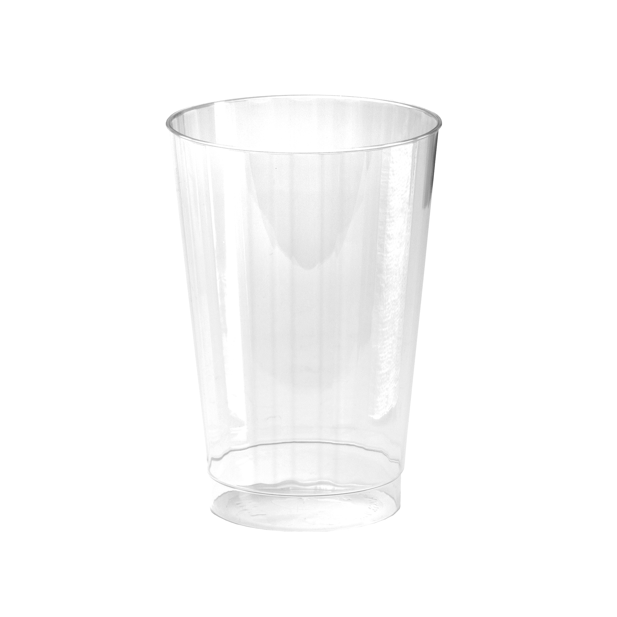WNA Classicware Comet Clear Polystyrene Tall Fluted Tumbler, 14 Ounce -- 240 per case.